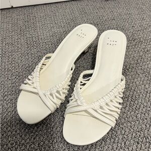 Target white kitten heel